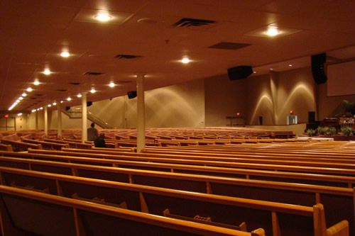 Church sound and lighting installation in Houston