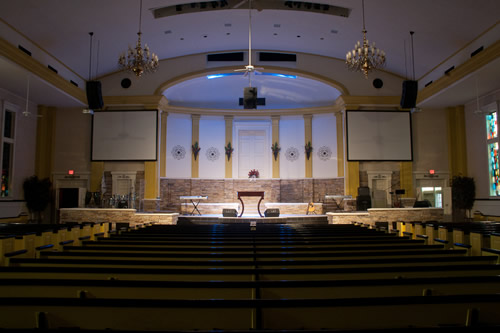 Church sound system upgrade in Houston